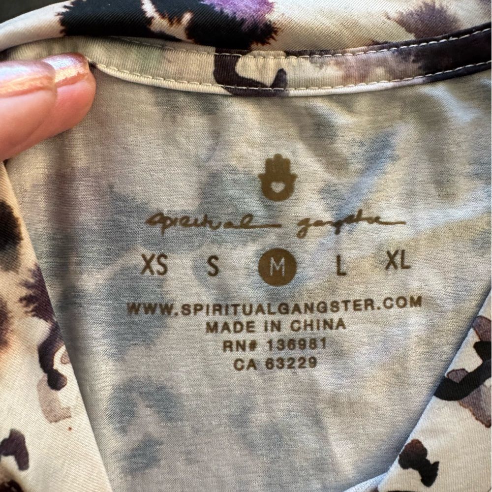 Spiritual Gangster Animal Print Top - Picture 2 of 3
